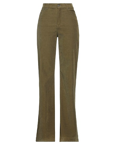 DONDUP Casual trouser Military green 62% Cotton, 36% Lyocell, 2% Elastane