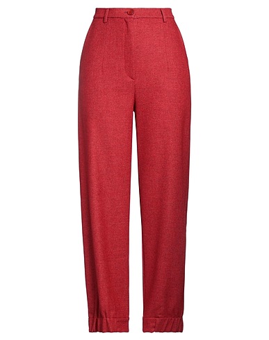 DÉPENDANCE Casual trouser Red 65% Wool, 29% Polyester, 5% Other Fibres, 1% Elastane