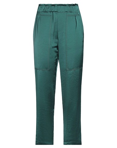 RUE DU BAC Pantalone Verde scuro 59% Poliestere, 41% Viscosa