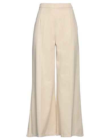 ALYSI Casual trouser Beige 100% Cotton
