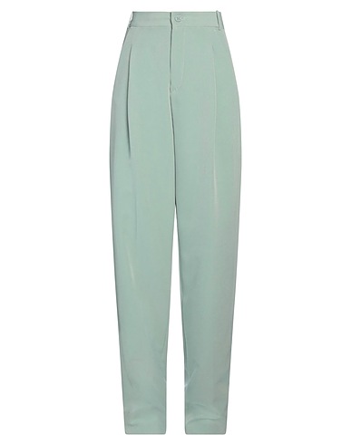 HINNOMINATE Casual trouser Sage green 90% Polyester, 10% Elastane