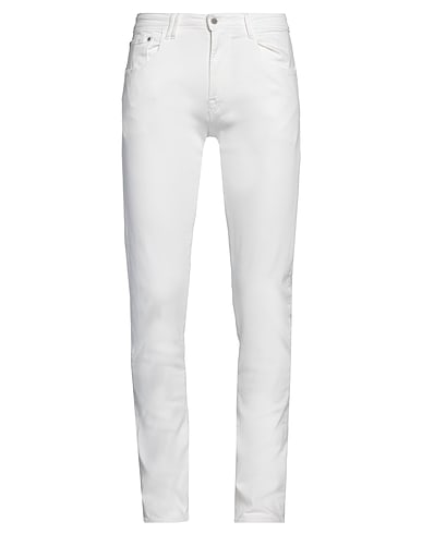 CYCLE Denim pants White 97% Cotton, 3% Elastane