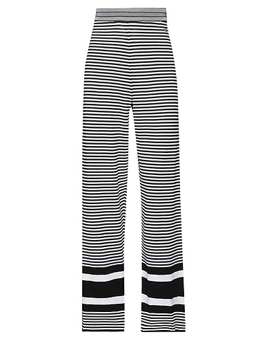 FERRAGAMO Casual pants Black 83% Viscose, 9% Synthetic fibers, 6% Cotton, 2% Silk
