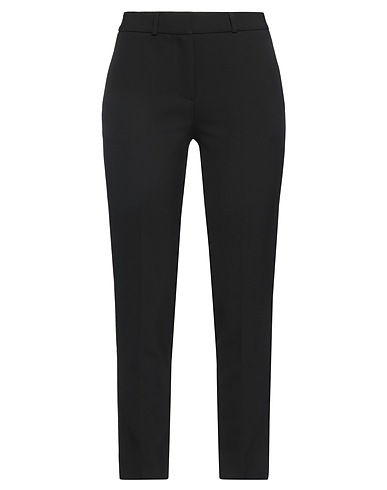 SIMONA CORSELLINI Casual pants Black 63% Polyester, 27% Viscose, 7% Cotton, 3% Elastane