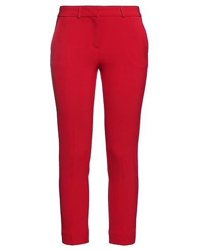 SIMONA CORSELLINI Pantalone Rosso 63% Poliestere, 27% Viscosa, 7% Cotone, 3% Elastan