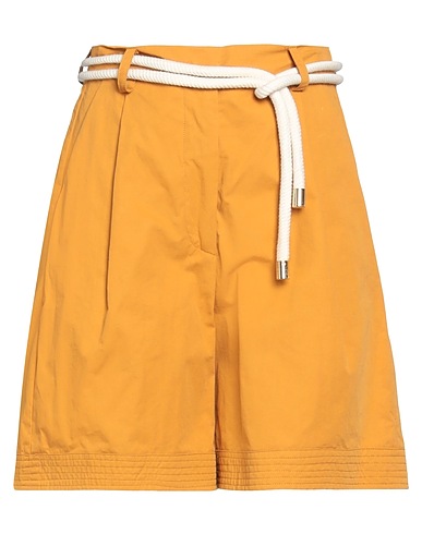 WEILI ZHENG Shorts & Bermuda Giallo ocra 100% Cotone