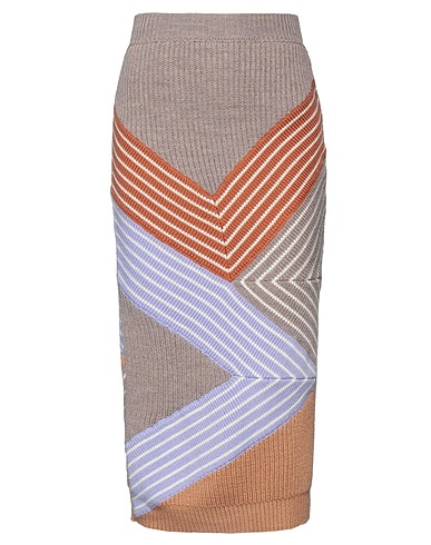 STELLA McCARTNEY Midi skirt NOCCIOLA 100% Virgin Wool