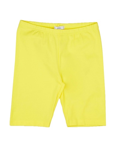 Y-CLÙ Shorts & Bermuda Yellow 94% Cotton, 6% Elastane