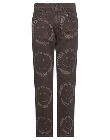 AMISH SUPPLIES Denim pants Brown 100% Cotton