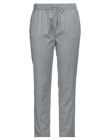 FABIANA FILIPPI Casual trouser Grey 94% Virgin Wool, 5% Polyamide, 1% Elastane, Brass