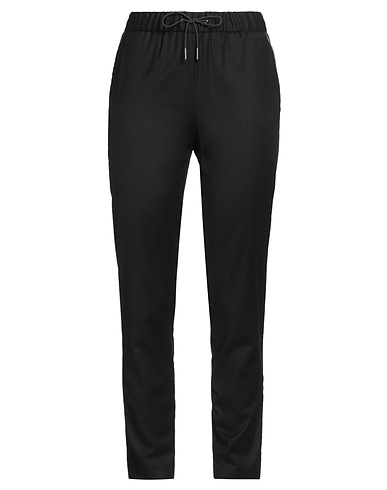 FABIANA FILIPPI Casual trouser Black 94% Virgin Wool, 5% Polyamide, 1% Elastane, Brass