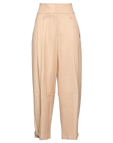LIVIANA CONTI Casual trouser Sand 50% Virgin Wool, 50% Viscose