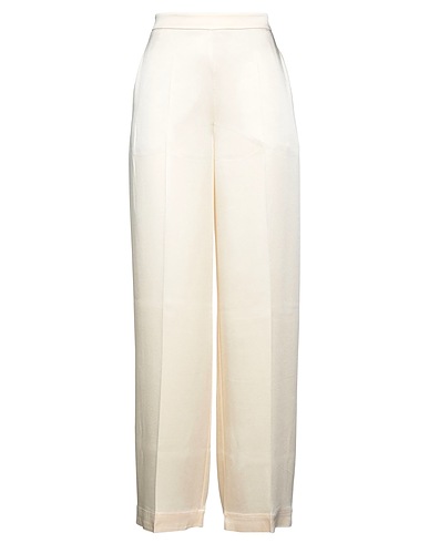 LIVIANA CONTI Casual pants Cream 70% Acetate, 30% Viscose
