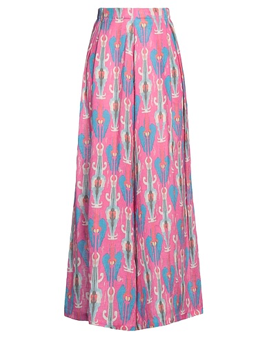 CC BY CAMILLA CAPPELLI Casual trouser Fuchsia 100% Linen