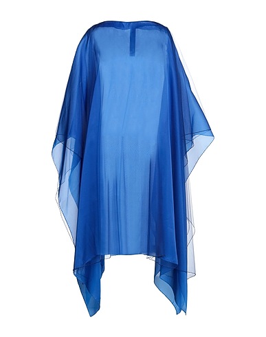 GIORGIO ARMANI Cloak Bright blue 100% Silk, Polyamide