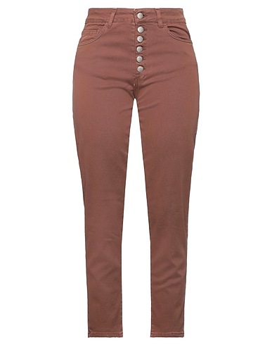 KARTIKA Denim trousers Chocolate brown 98% Cotton, 2% Elastane