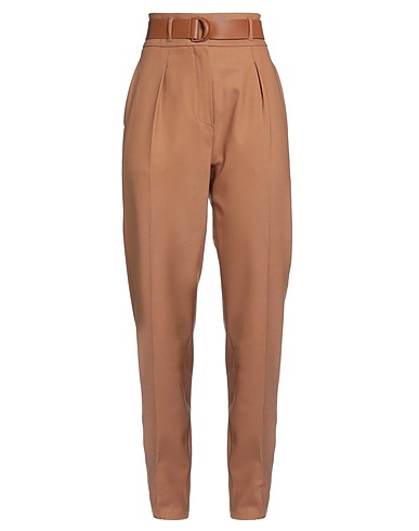 MAX MARA STUDIO Casual trouser Camel 97% Virgin Wool, 3% Elastane