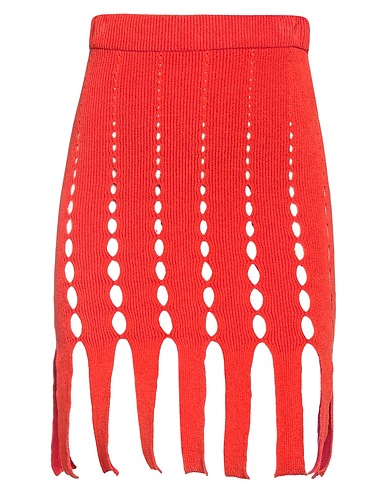 AMBUSH Mini skirt Tomato red 63% Cotton, 27% Viscose, 10% Polyamide