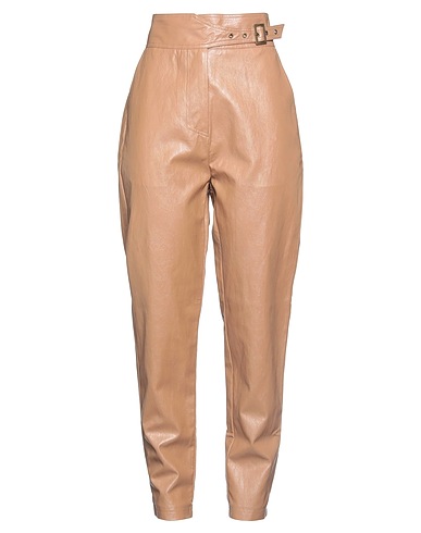 TWINSET Casual trouser Camel 77% Viscose, 15% Polyester, 8% Cotton