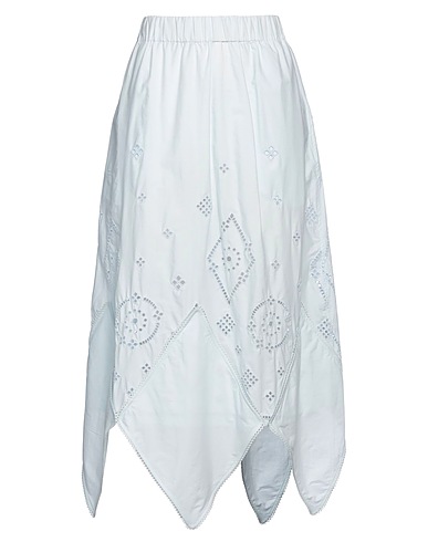 GANNI Long skirt Sky blue 100% Organic cotton