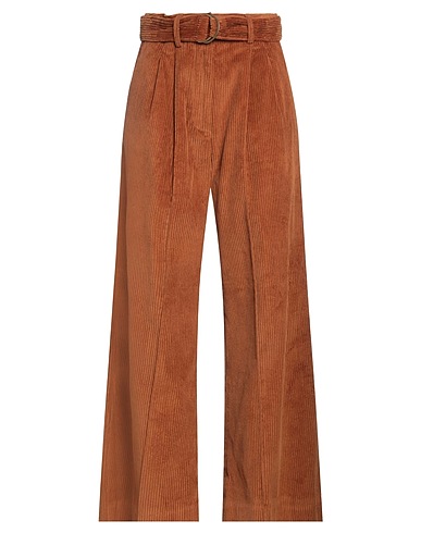 ULLA JOHNSON Pantalone Marrone 100% Cotone