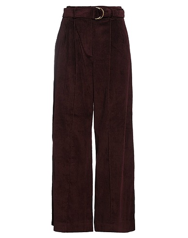 ULLA JOHNSON Pantalone Bordeaux 100% Cotone