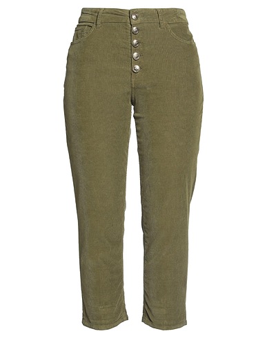 DONDUP Pantalone Verde militare 62% Cotone, 36% Lyocell, 2% Elastan