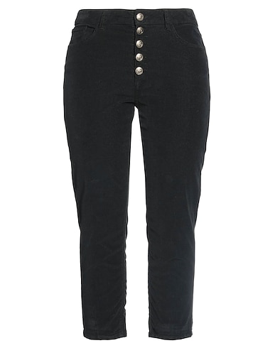DONDUP Casual trouser Black 62% Cotton, 36% Lyocell, 2% Elastane