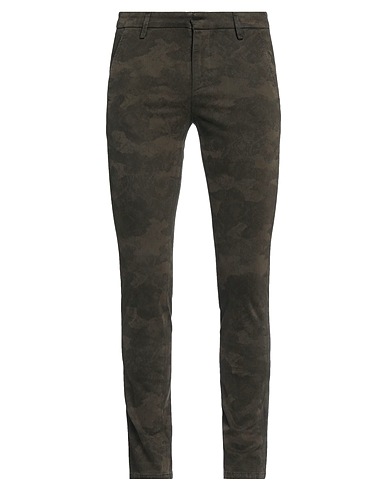 DONDUP Casual trouser Military green 98% Cotton, 2% Elastane