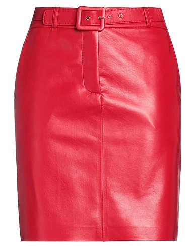 SIMONA CORSELLINI Mini skirt Red 50% Viscose, 45% Polyurethane, 5% Other Fibres