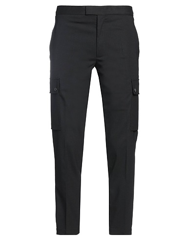 NEIL BARRETT Cargo Black 54% Polyester, 44% Virgin Wool, 2% Elastane, Cotton
