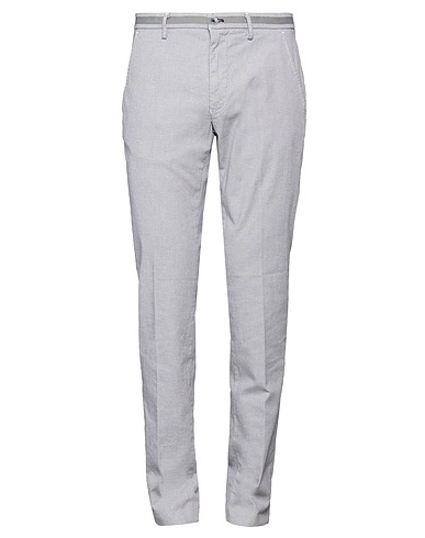 MASON'S Casual trouser Light grey 97% Cotton, 3% Elastane