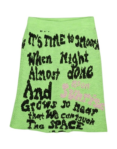 MSGM Skirt KIDS Light green 75% Acrylic, 10% Wool, 10% Viscose, 5% Alpaca wool