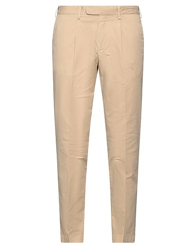 DEVORE INCIPIT Casual trouser Beige 98% Cotton, 2% Elastane