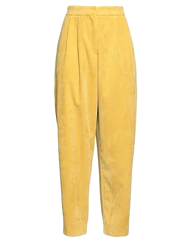 MEIMEIJ Pantalone Giallo ocra 90% Poliestere, 8% Poliammide, 2% Elastan, Acetato