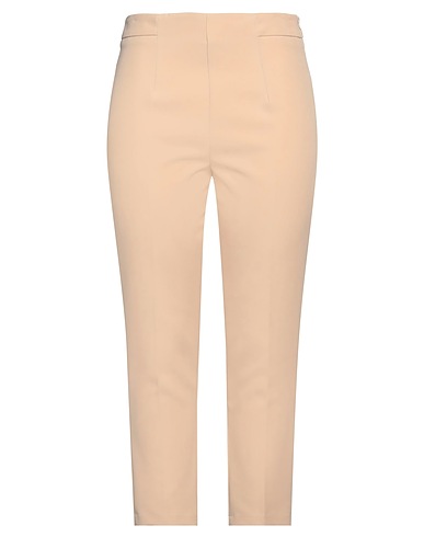 BIANCOGHIACCIO Casual trouser Beige 90% Polyester, 10% Elastane