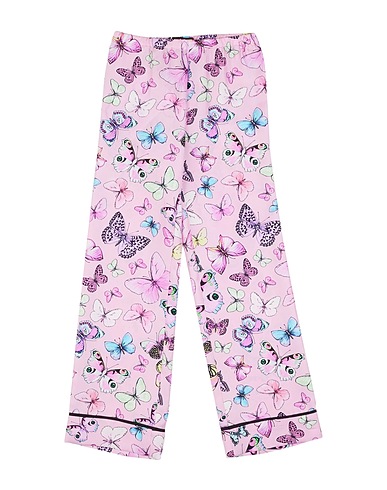 VERSACE YOUNG Pantalon Rose 100% Soie, Viscose, Cupro