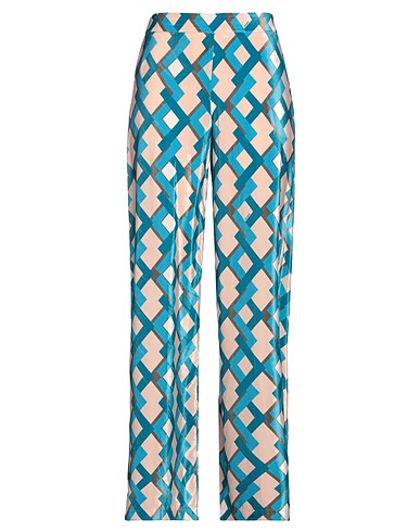 THE ABITO Milano Casual trouser Turquoise 100% Polyester