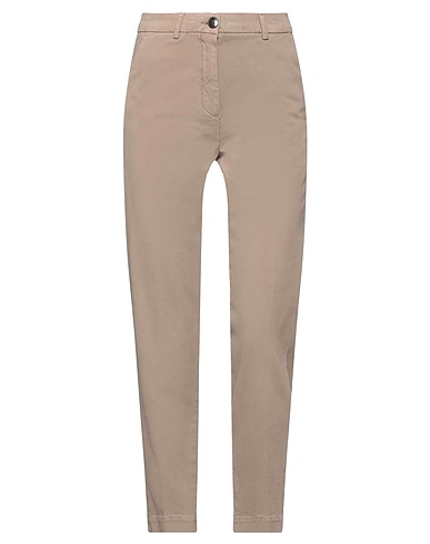 MYTHS Casual pants Khaki 69% Modal, 28% Cotton, 3% Elastane