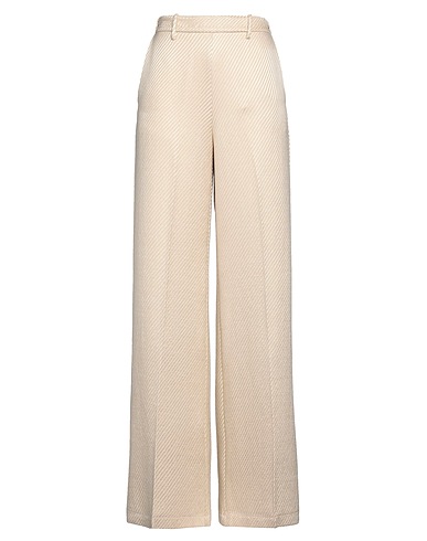 FORTE_FORTE Casual pants Beige 57% Virgin Wool, 43% Viscose