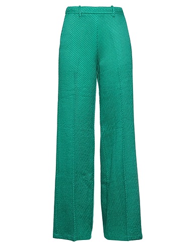 FORTE_FORTE Casual trouser Emerald green 57% Virgin Wool, 43% Viscose