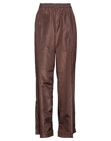 VALENTINO GARAVANI Casual pants Dark brown 100% Silk