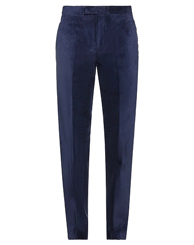 NEIL BARRETT Casual trouser Navy blue 100% Cotton