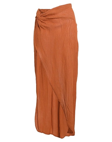 FAITHFULL Long skirt Tan 55% Linen, 45% Rayon