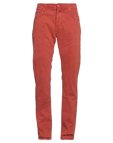 JACOB COHЁN Pantalon Rouge brique 98% Coton, 2% Élasthanne, Polyester