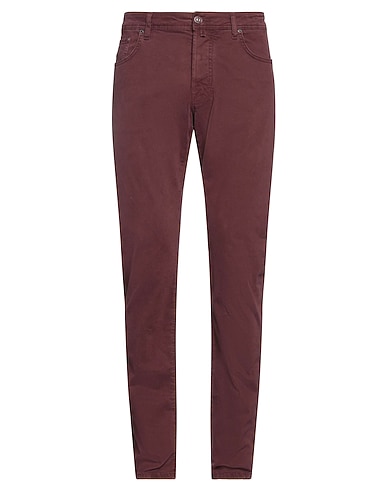 JACOB COHЁN Casual trouser Chocolate brown 98% Cotton, 2% Elastane, Polyester