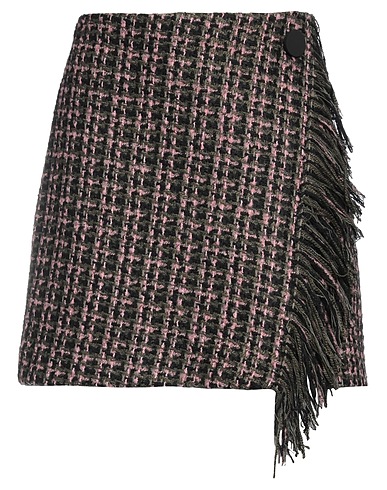 NENETTE Mini skirt Military green 65% Synthetic fibers, 29% Cotton, 5% Wool, 1% Other Fibres