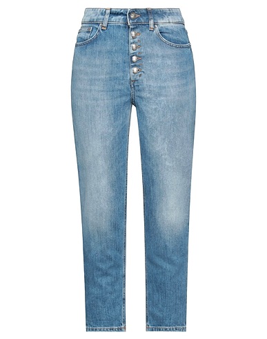 DONDUP Denim pants Blue 89% Cotton, 11% Elastomultiester