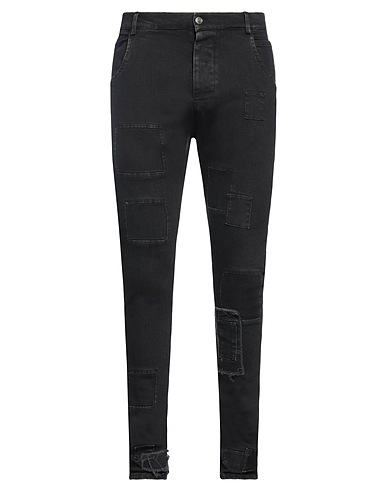 BAD SPIRIT Denim trousers Black 100% Cotton