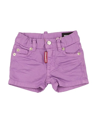 DSQUARED2 Shorts & Bermuda Purple 98% Cotton, 2% Elastane